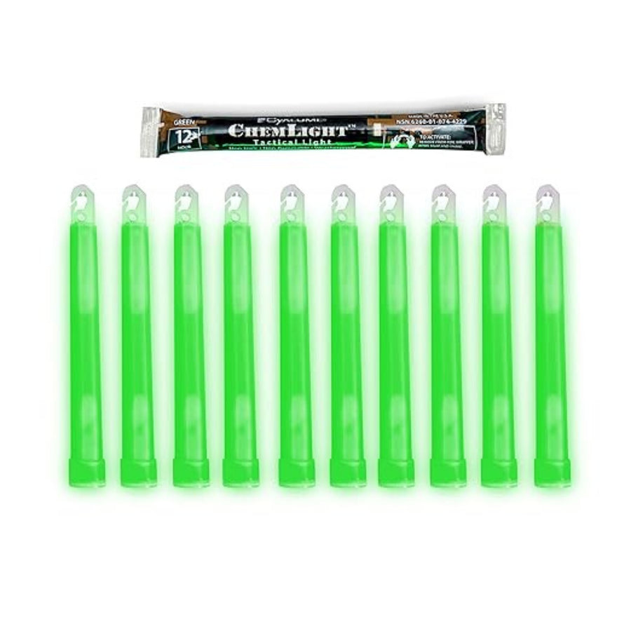 Cyalume ChemLight Military Grade 12-Hour High-Visibility Emergency Glow Sticks Pack of 6