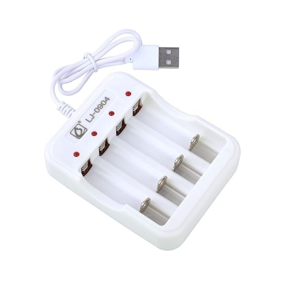 4-Slot Intelligent USB Battery Charger with High-Efficiency Smart Protections for Tactical Hardware