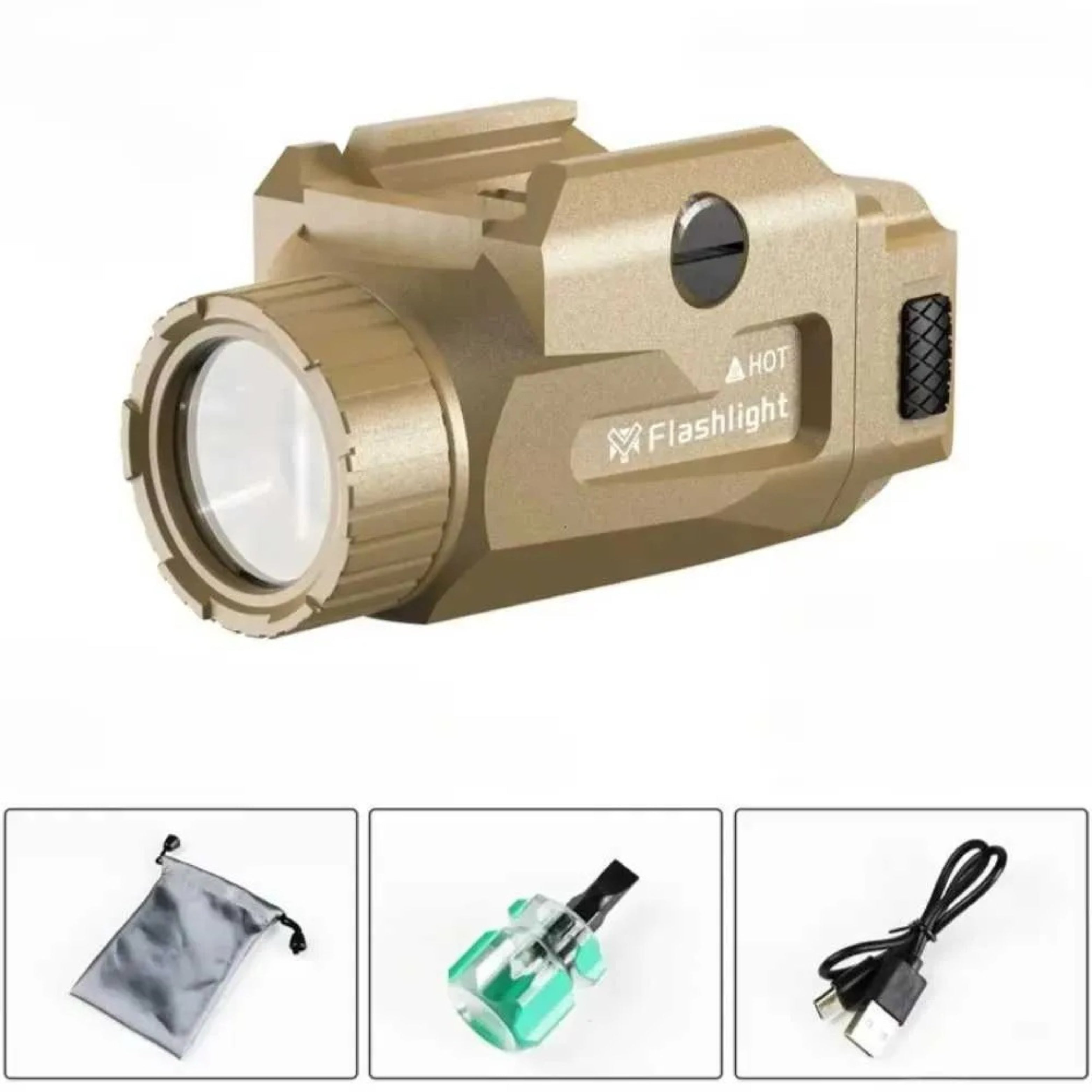 Ultra-Bright Portable High-Power Tactical LED Flashlight Aluminum Alloy Rechargeable Field Vision Tool