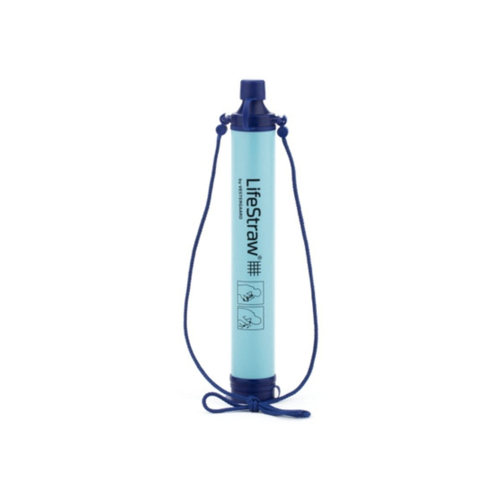 Lifestraw Personal Water Filter for Travel, Hiking, Camping and Survival - Blue