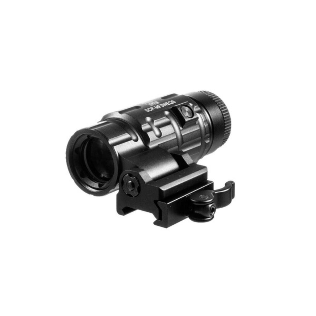 UTG Red Dot Magnifier 3x Black Fliip To Siide Mount For Your Gon.