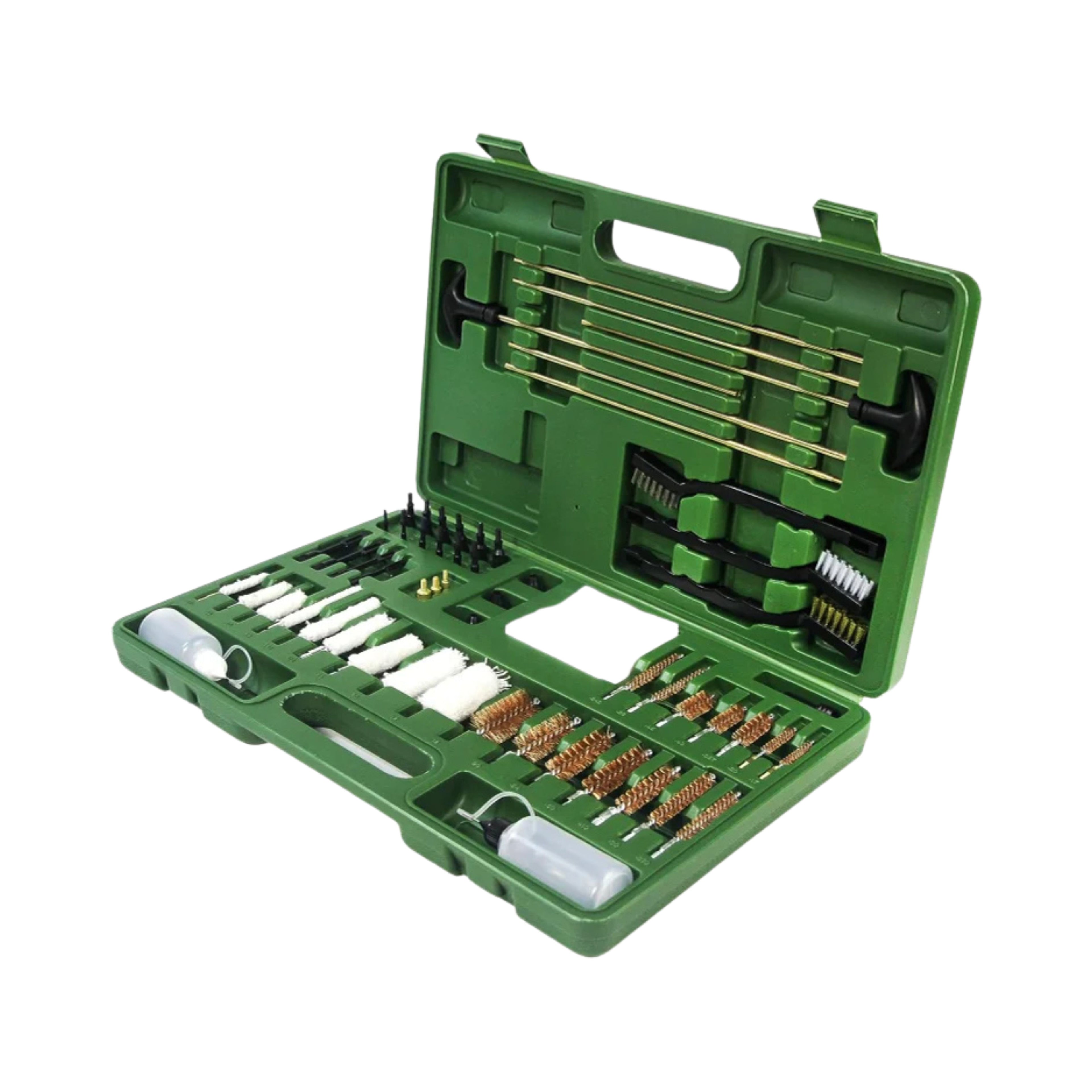 Universal Gun Rifle Handgun Cleaning Kit for All Guns with Case Travel Size-Nylon jags and tips