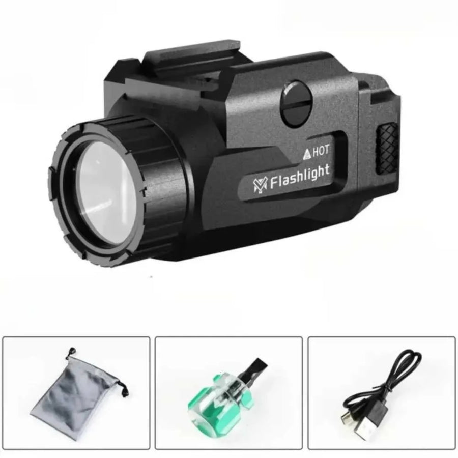 Ultra-Bright Portable High-Power Tactical LED Flashlight Aluminum Alloy Rechargeable Field Vision Tool