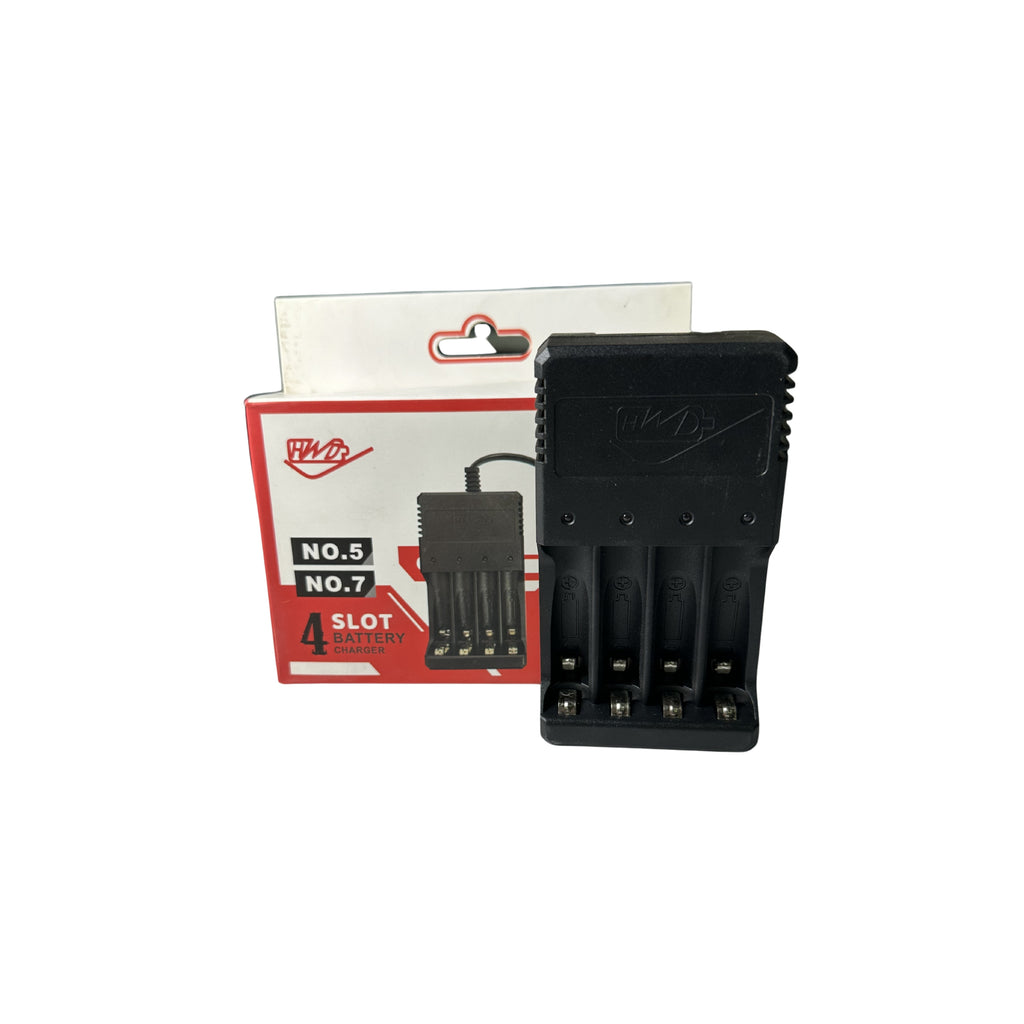 HWR HD-4880A 4-Slot Universal Power Management Battery Charger for Tactical Field Electronics