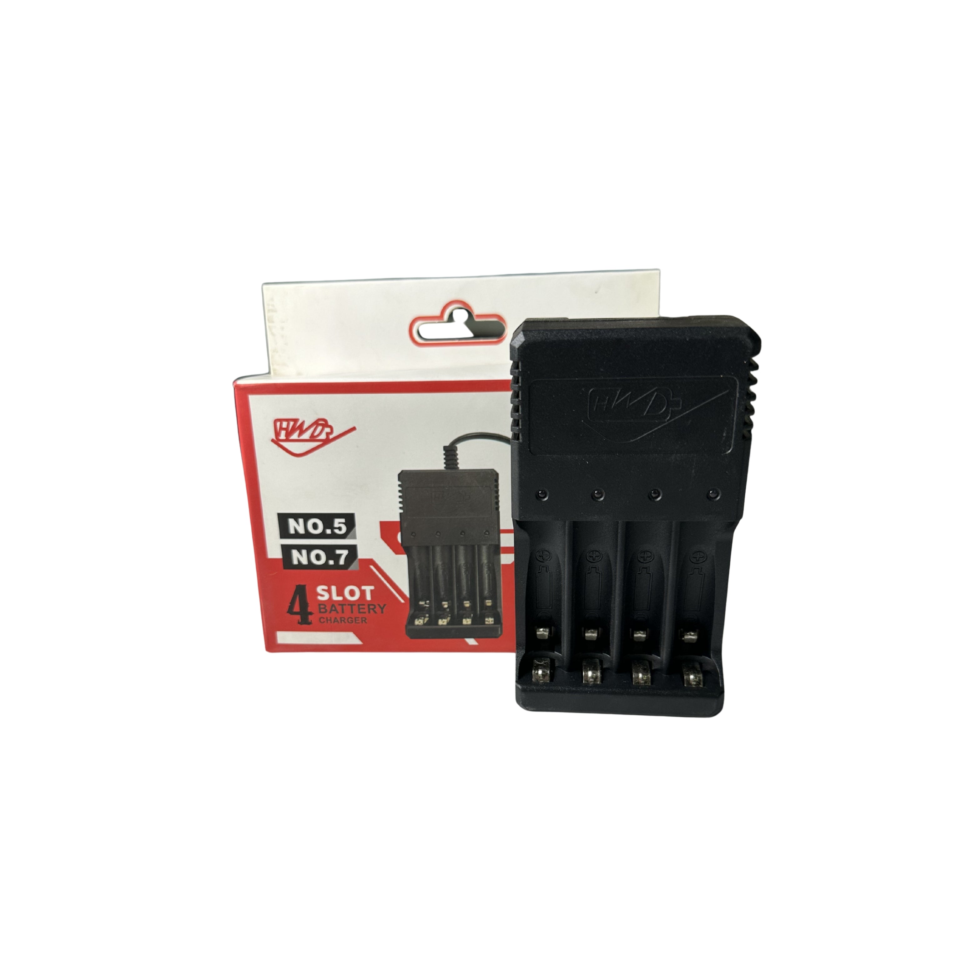 HWR HD-4880A 4-Slot Universal Power Management Battery Charger for Tactical Field Electronics