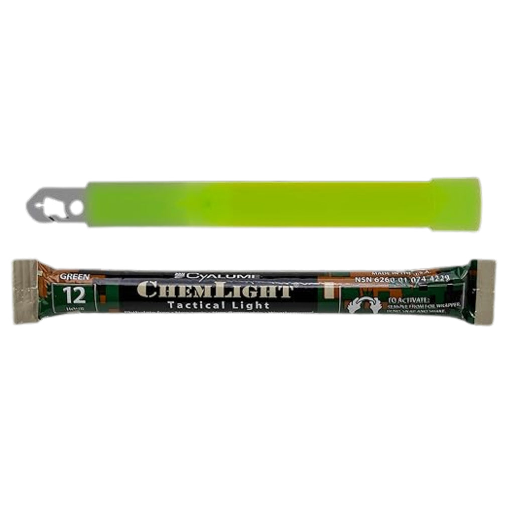 Cyalume ChemLight Military Grade 12-Hour High-Visibility Emergency Glow Sticks Pack of 6