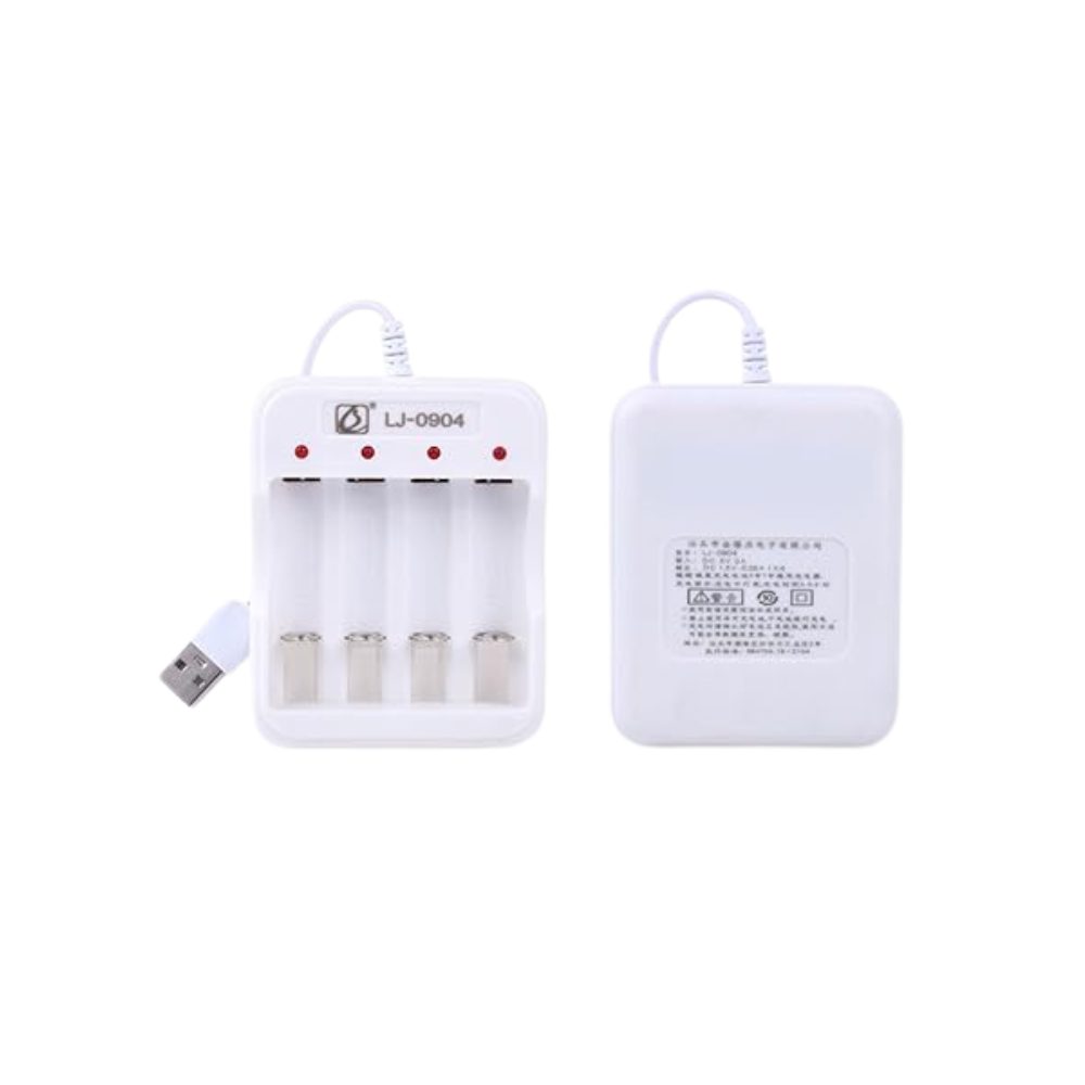 4-Slot Intelligent USB Battery Charger with High-Efficiency Smart Protections for Tactical Hardware