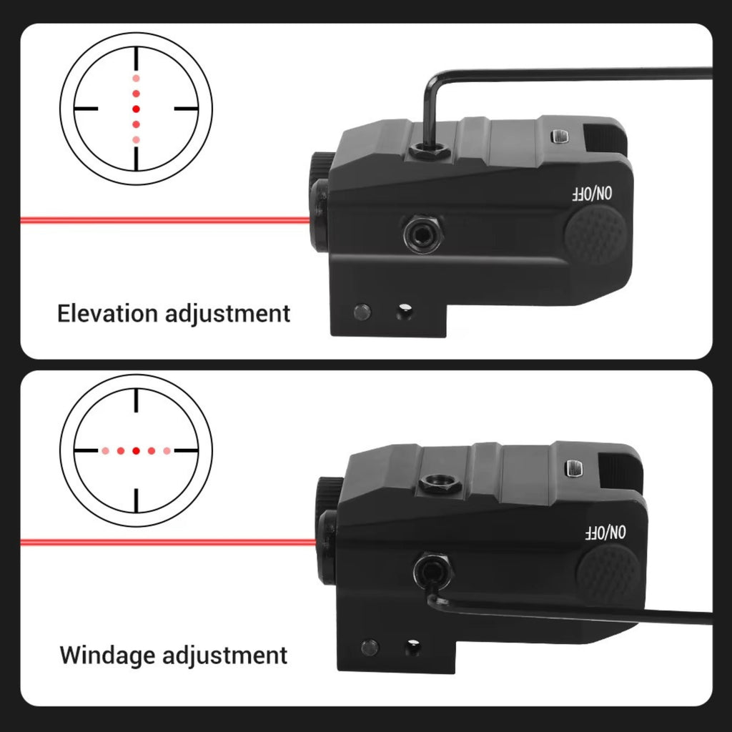 500 Lumen Rechargeable Dual Beam Light and Precision Targeting Pointer for Compact Platforms