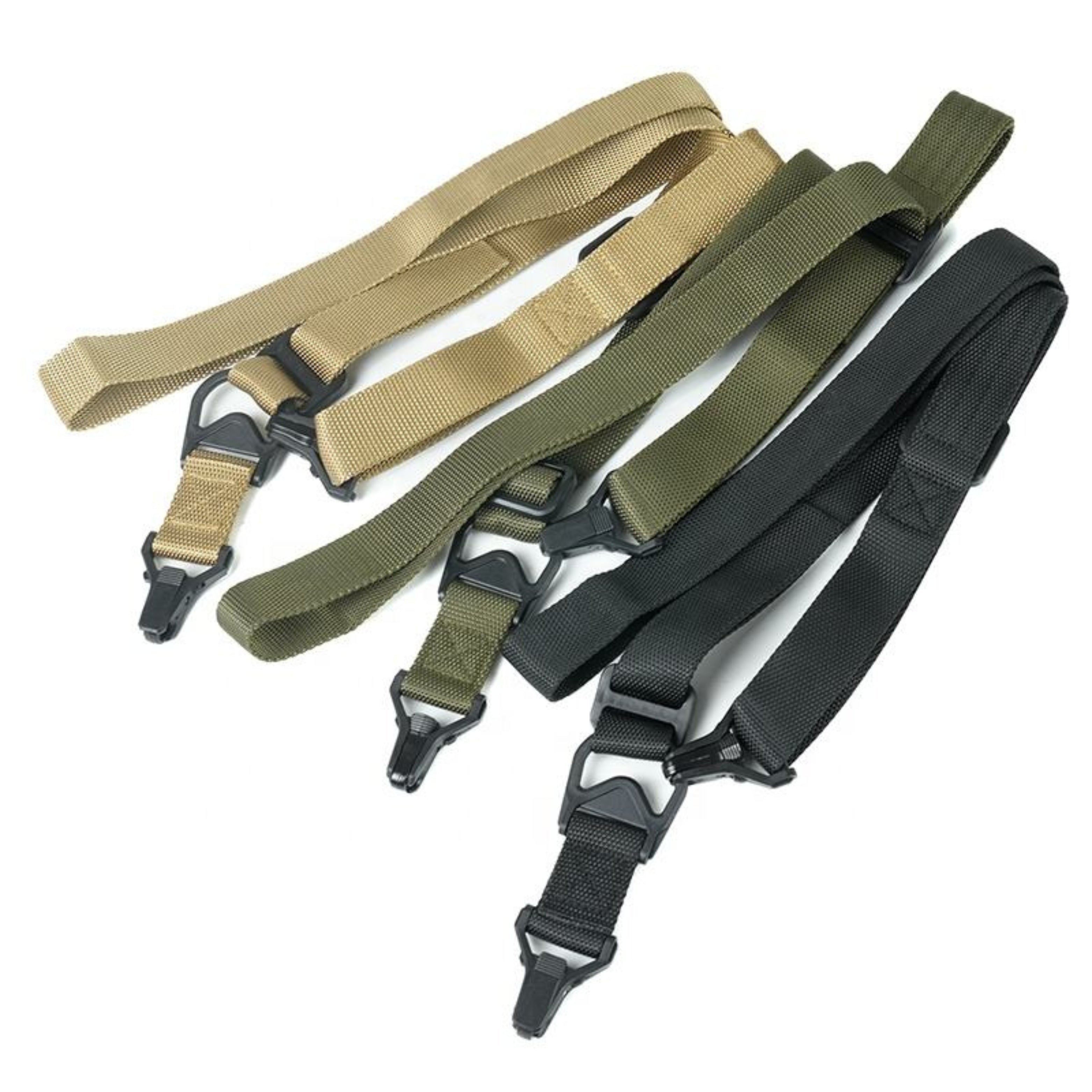 MS3 Multi-Mission Universal Tactical Sling Adjustable Nylon Rope with Quick-Detach Mounting Hardware