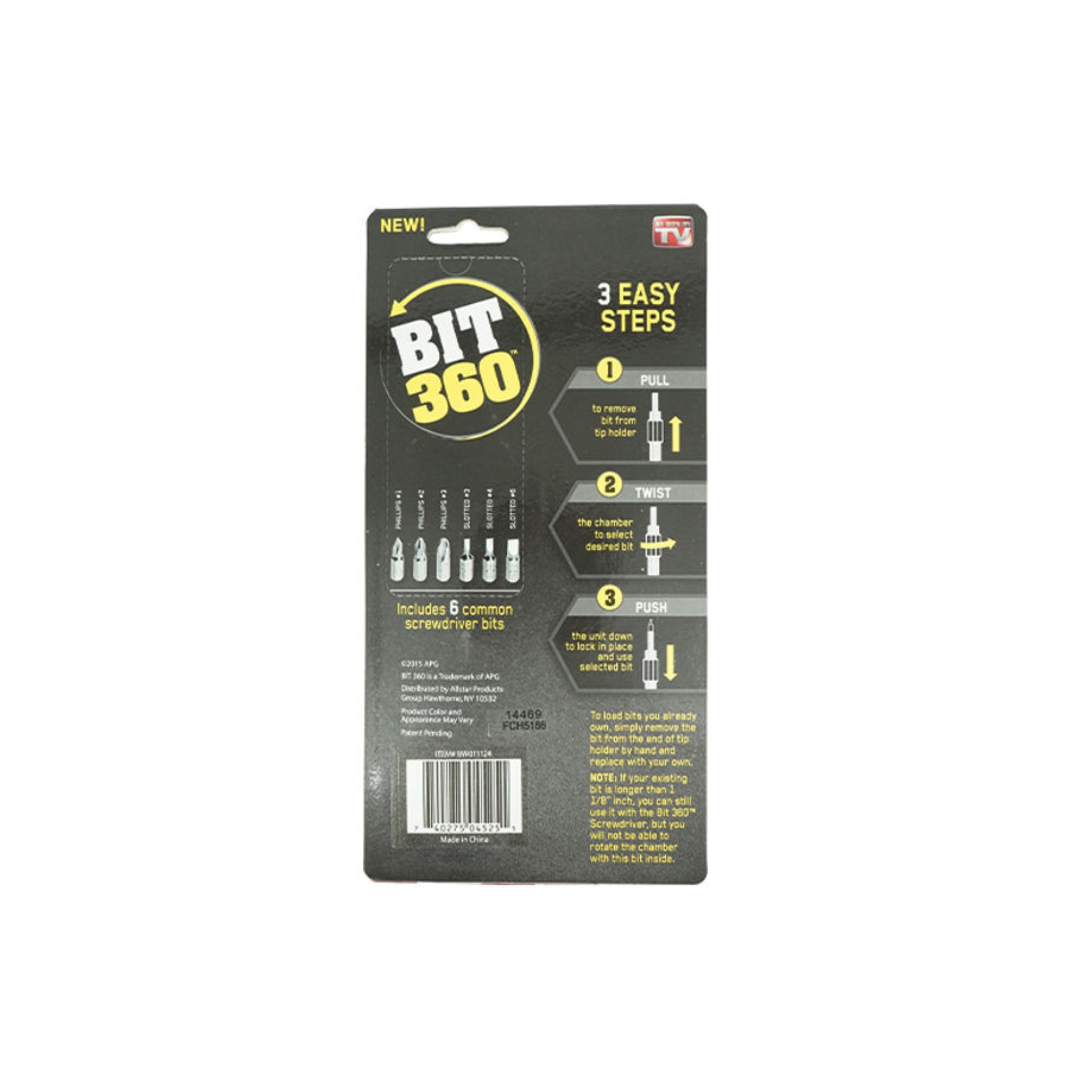 Bit 360 All-in-One Rotating Bit Screwdriver for Fast Hardware and Gear Repair