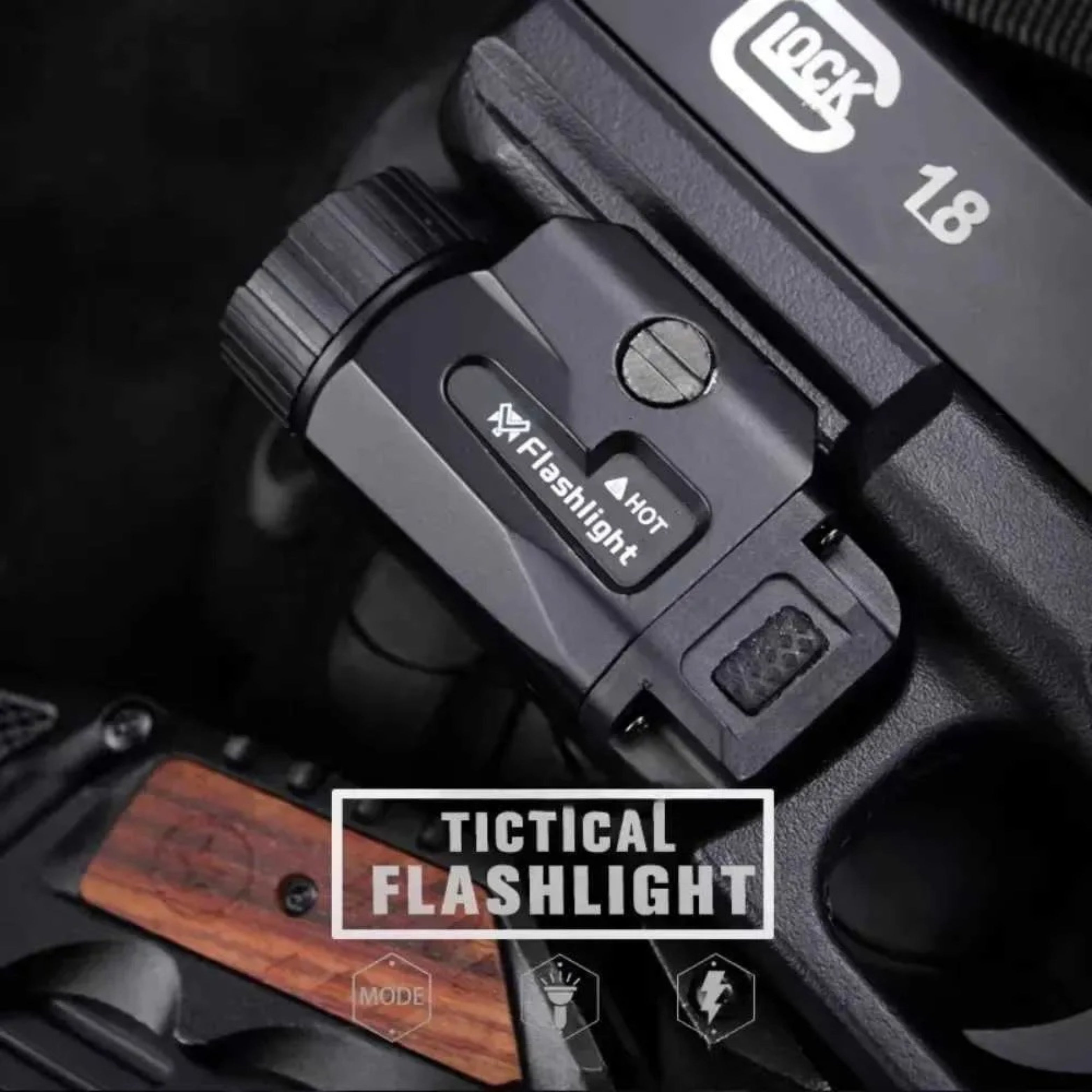 Ultra-Bright Portable High-Power Tactical LED Flashlight Aluminum Alloy Rechargeable Field Vision Tool