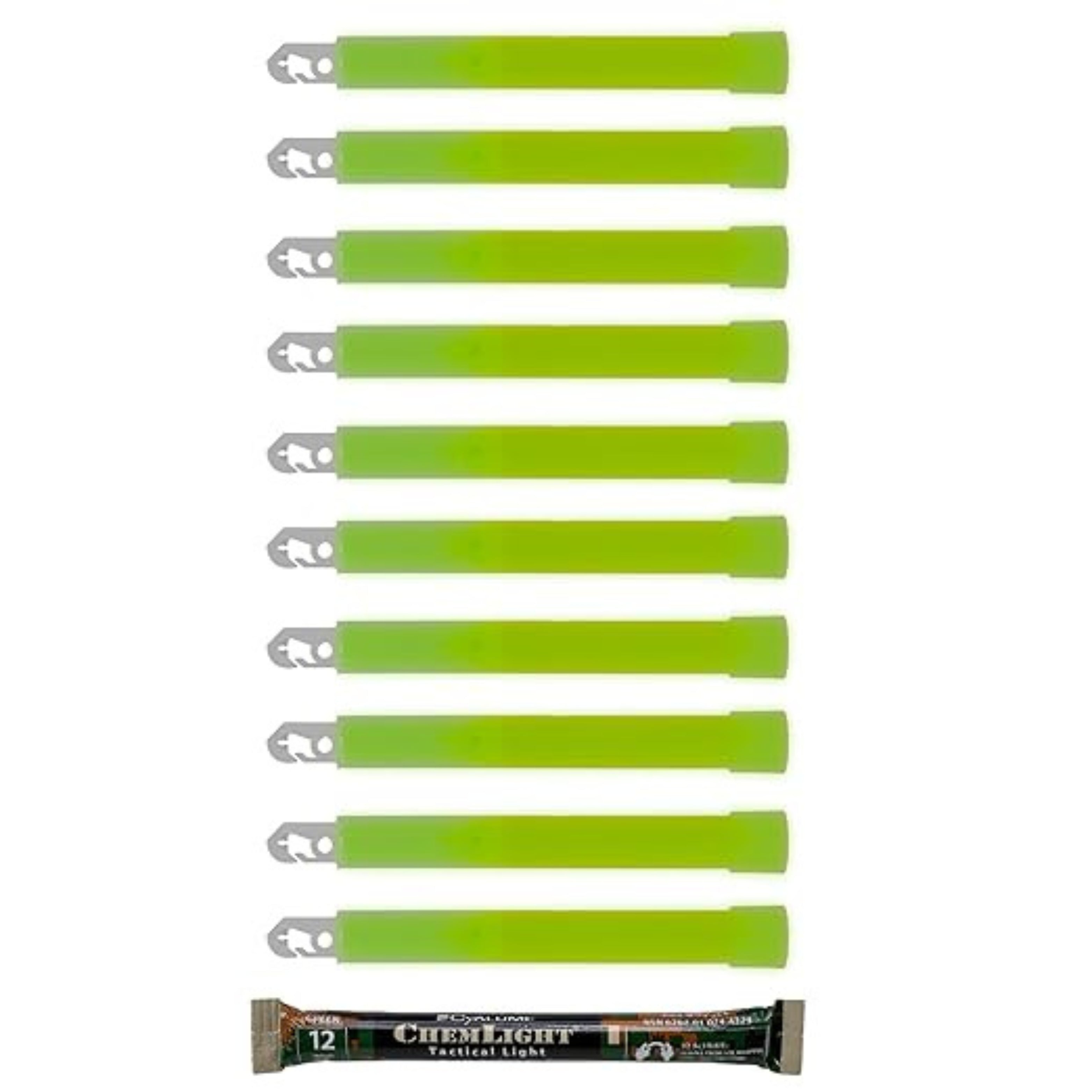 Cyalume ChemLight Military Grade 12-Hour High-Visibility Emergency Glow Sticks Pack of 6