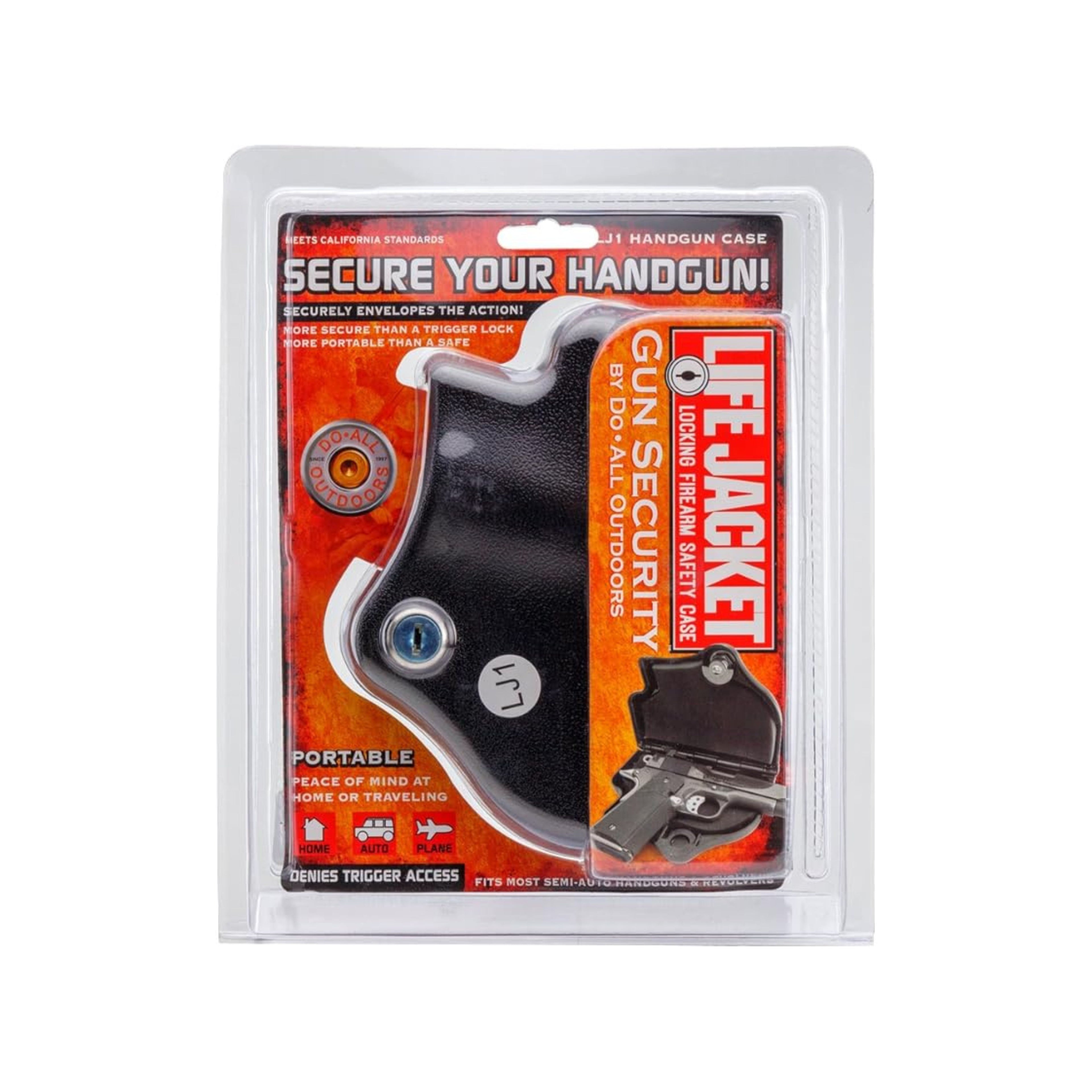 Life Jacket Locking Pistol Security Case LJ1 handgon case