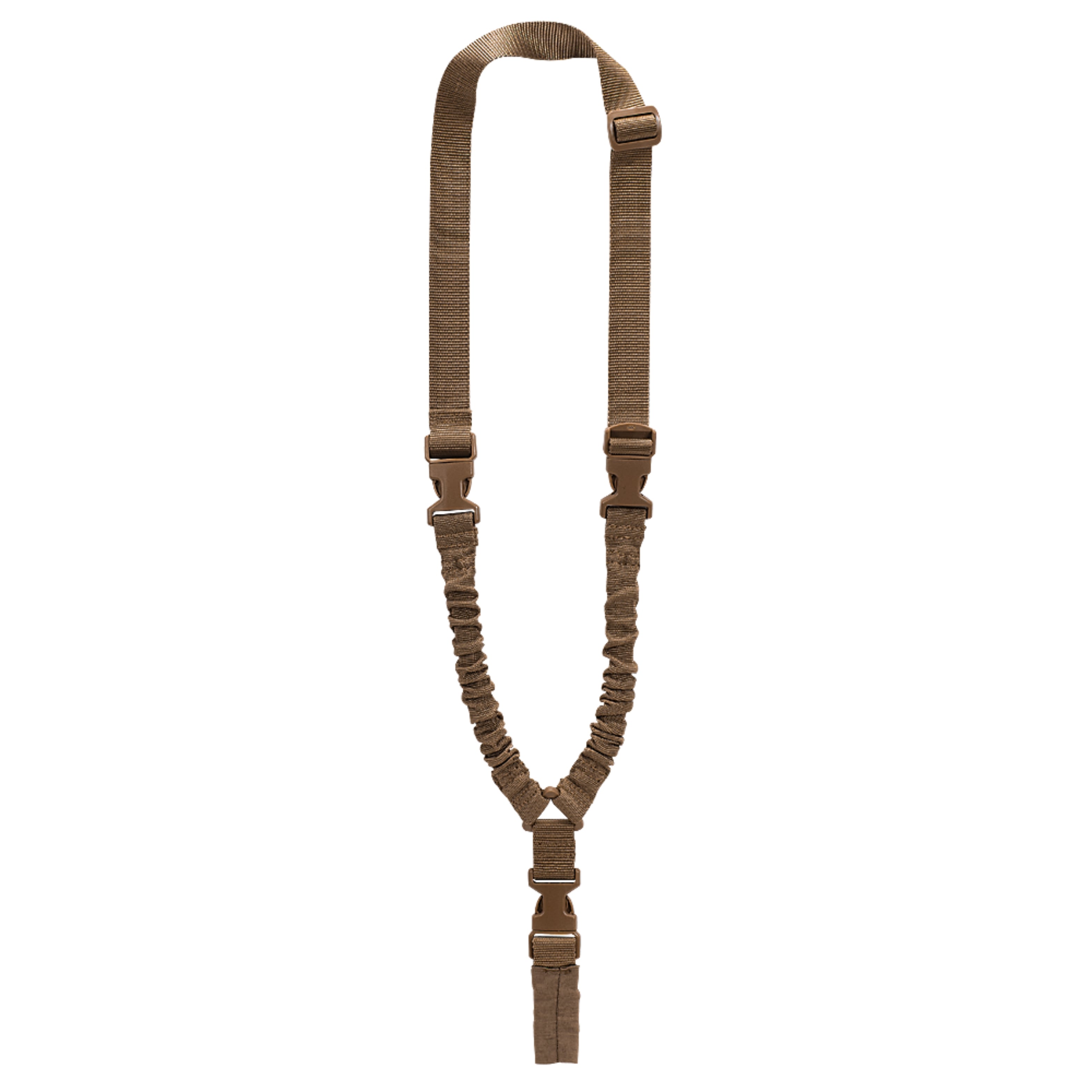 Dual Bungee Tactical Sling with Duraflex Buckles for High-Impact Platform Hardware Carry